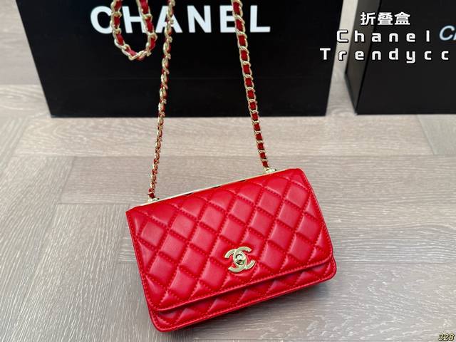 9色 折叠盒 香奈儿Woc 发财包 Chanel Trendy Cc Woc 美貌 便携 重量轻 低调 奢华 优雅 时尚 非常百搭有气质 真是可盐可甜 又A又飒