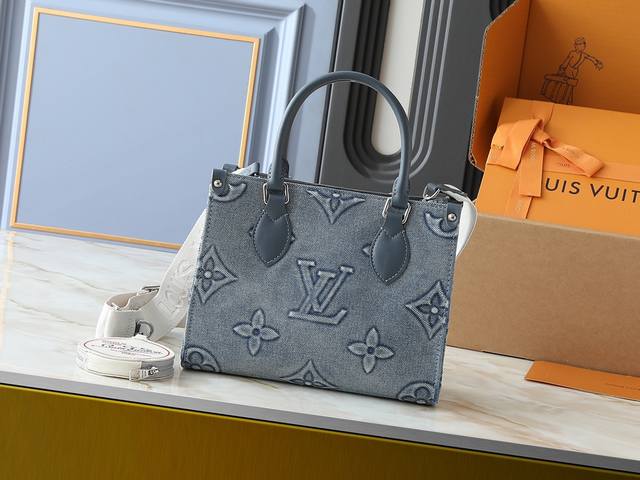 升级原版M46373 M45659 丹宁牛仔浮花 本款Onthego 小号手袋拼合 Monogram 和 Monogram Reverse 帆布,Monogra 升级原版M46373 M45659 丹宁牛仔浮花 本款Onthego 小号手袋拼合 Monogram 和 Monogram Reverse 帆布,Monogra