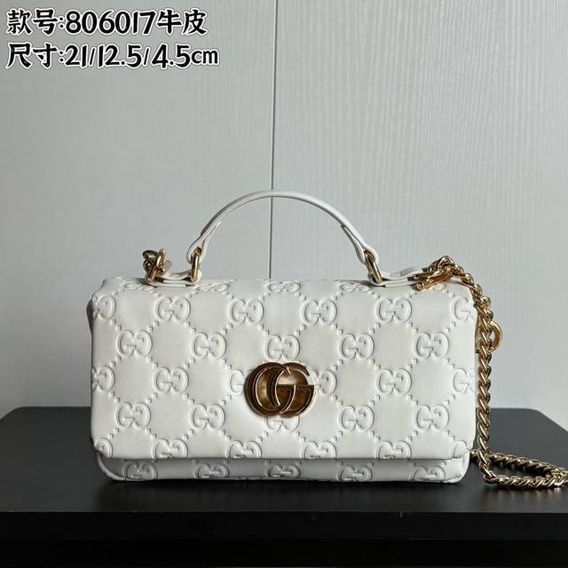 实拍# 款号：806017全牛皮 尺寸：21X高12.5X侧宽4.5 升级原版质量 原版重磅五金！