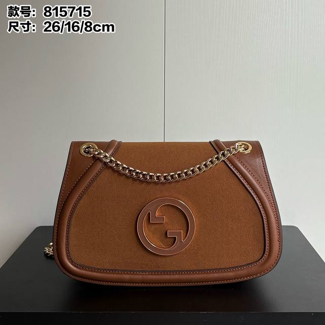 实拍# 款号：815715 尺寸：26 16 8Cm Gg Blondie链条系列 创新五金Logo更出彩 磁吸开合 内有小袋 肩带多种背法