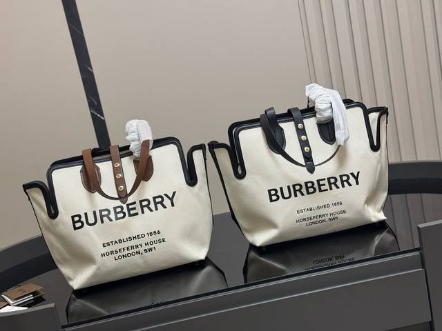 巴宝莉购物袋 帆布面料 大容量 满足日常 特别适合宝妈 超级能装 尺寸: 31.30Cm