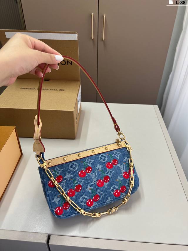 Lv麻将包Ivy 实物绝对惊艳到你 满足你任何穿搭 时尚潮流 L-38尺寸21×12 折叠盒飞机盒