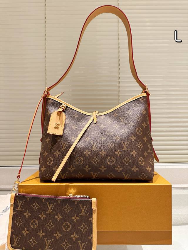 折叠礼盒尺寸29.20 Lv Carryall 流浪包 经典百搭 优雅大气 上身绝美 这份质感 小仙女们值得拥有