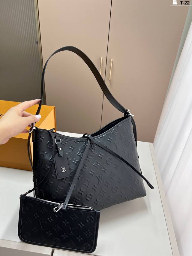 Lvcarryalldark购物袋 Carryall 黑武士相当不错哦！ T-22尺寸31×21折叠盒