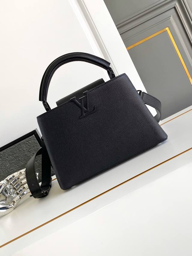 特级原厂 M25255 黑色 动态芯片版 皮料是意大利A级皮料是在于品质、五金、面料、手工、油边、A级出品 尺寸:27X18X9Cm