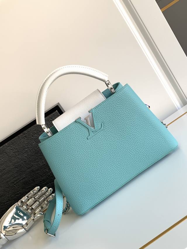 特级原厂 N85830 蓝色 动态芯片版 皮料是意大利A级皮料是在于品质、五金、面料、手工、油边、A级出品 尺寸:27X18X9Cm