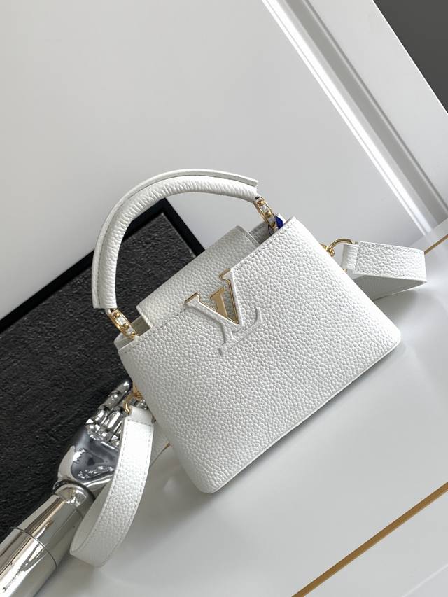 特级原厂 M24729 白色 动态芯片版 皮料是意大利A级皮料是在于品质、五金、面料、手工、油边、A级出品 尺寸:21X14X8Cm