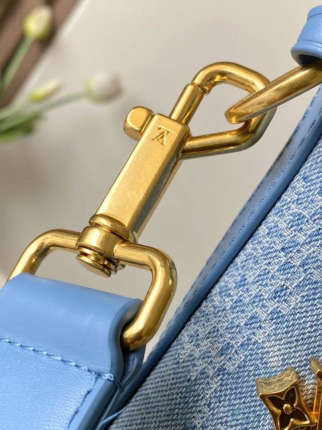 顶级原单+半钢Mb163C芯片版原厂皮 本款 Vagabond Hobo 手袋型号：M00202牛仔材料：A级全钢五金，进口原厂帆布尺寸：38*35*12Cm