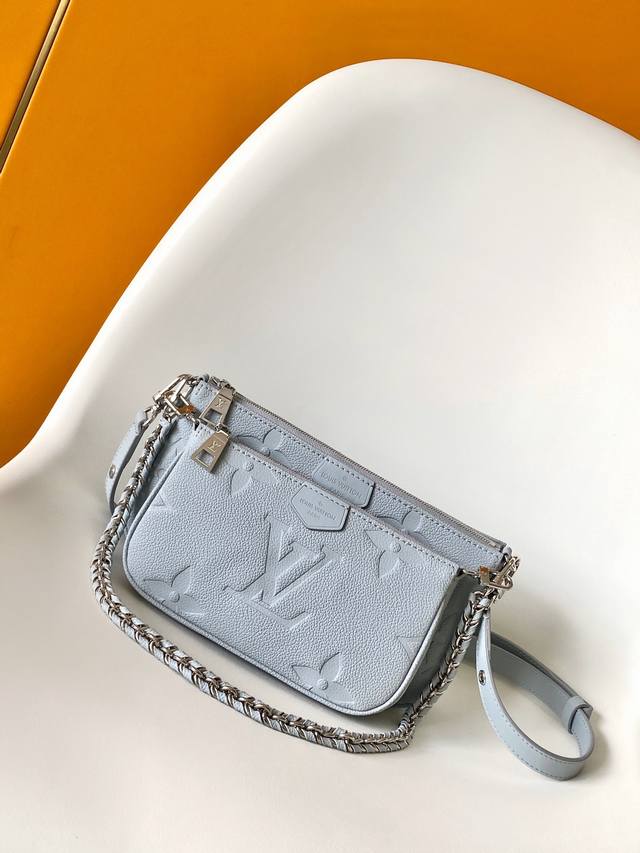 顶级原单 三件套麻将包 新式全皮印花 实用性极高现货M47173浅蓝压花M45984棕色压印M45777黑色丝印M80399黑色压花M80447白色压花M457