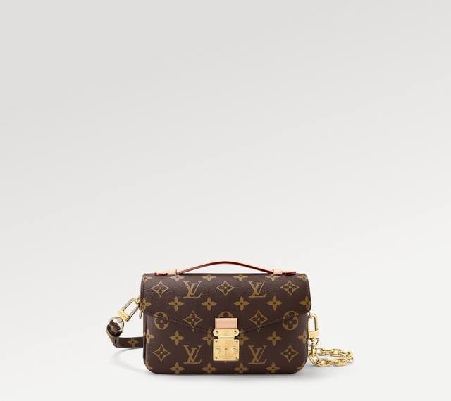 动态芯片 顶级原单 M46279 老花 Lv邮差包出小号 East West MéTis 手袋采用时尚肩背书包造型，富有潮流感。小巧包身取材品牌 Monogra