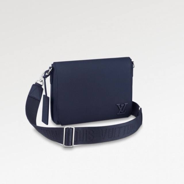 M21363蓝色 M57080 黑色 22505沥青灰 23709藏青色 59329 59327 顶级原单 Lv Aerogram 邮差包以极简设计满溢潮流气息