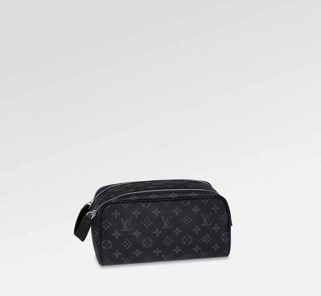 M46354 黑花 M46696蜡皮 N40127黑格 M44494老花 顶级原单 本款 Dopp Kit 盥洗袋选用 Monogram Eclipse 帆布，