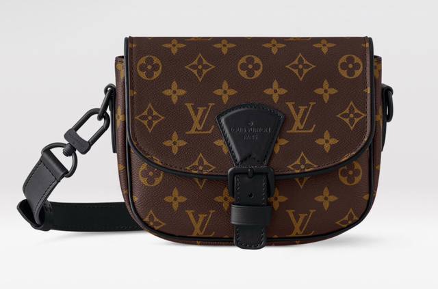 顶级原单 变码芯片 M47060 老花 本款Montsouris小号邮差包以Monogram Macassar涂层帆布营造充裕空间，成就日常随行佳选。复古构型搭