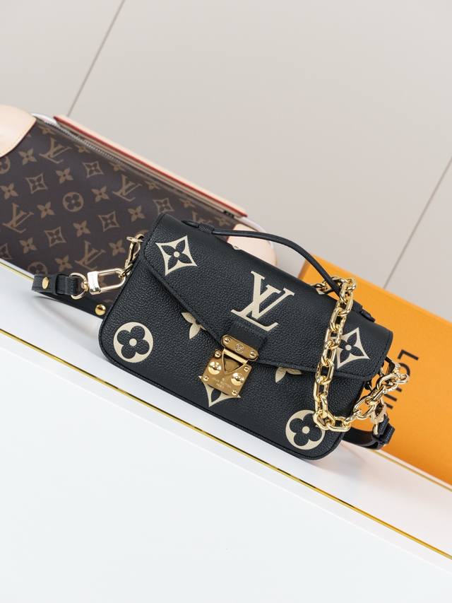 动态163C01芯片 M46596黑丝印 顶级原单 独家背景实拍 本款 Pochette MéTis East West 手袋取材 Monogram Empre