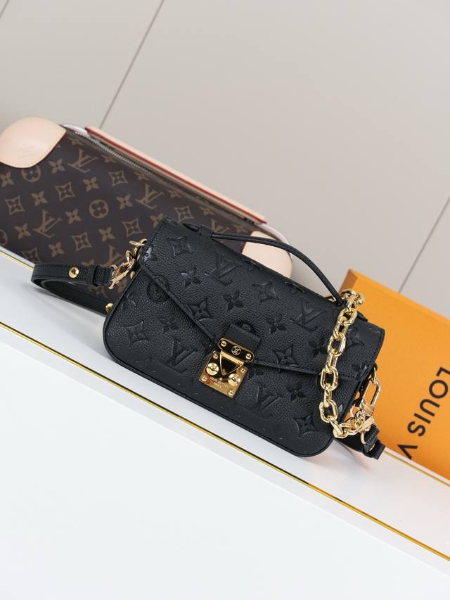 动态163C01芯片 M46595黑压花 顶级原单 独家背景实拍 本款 Pochette MéTis East West 手袋取材 Monogram Empre