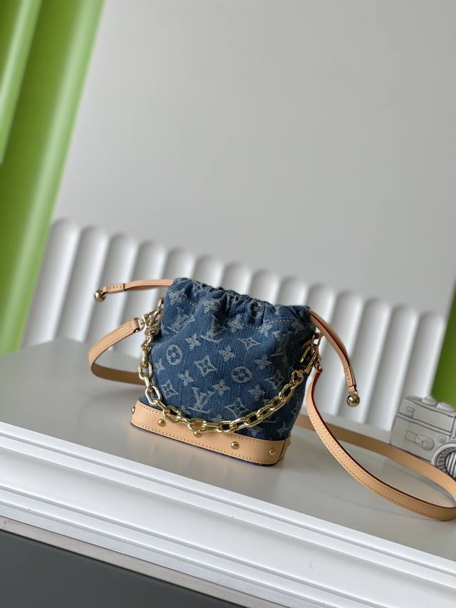 M83043 20.5×17.5×8.8Nano Noé 牛仔布水桶包