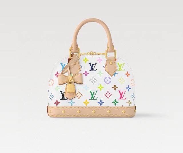 顶级原单，变码芯片M13078本款 Alma Bb 手袋洋溢路易威登 X 村上隆合作系列的欢欣格调，巧妙回溯 1930 年代的装饰艺术风格设计。Monogram