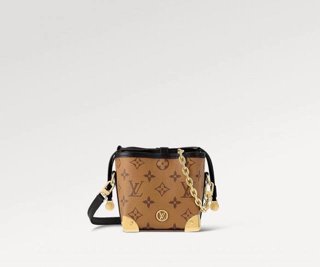 M82885黄花 迷你水桶包烧麦包系列 Zjs Jh Online Only 手袋 M82885 黄花 烧麦包 用Monogram Reverse帆布素材呈现的 M82885黄花 迷你水桶包烧麦包系列 Zjs Jh Online Only 手袋 M82885 黄花 烧麦包 用Monogram Reverse帆布素材呈现的