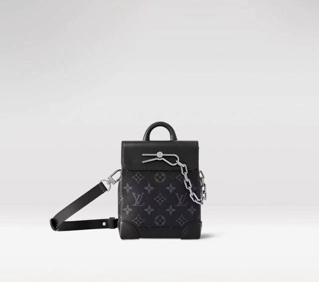 210C01变码芯片 顶级原单 Nano Steamer 手袋M82774 黑花 黑武士系列 本款 Nano Steamer手袋取材Monogram Eclip