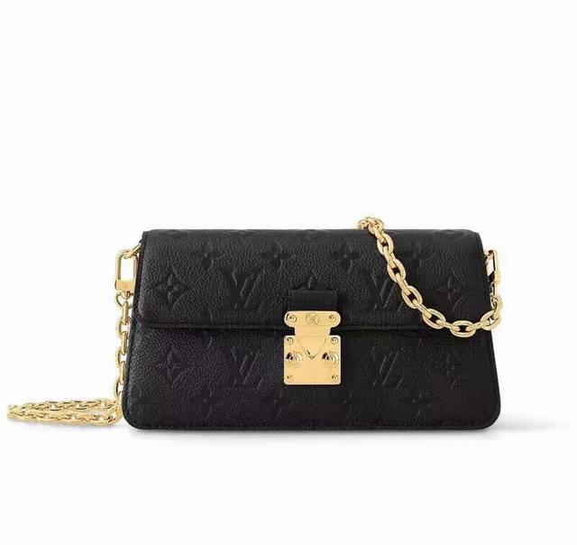M82637黑色 M82836 白色链条包系列 Wallet On Chain Metis 链条手袋 取材粒面 Mjs Monogram Empreinte 皮
