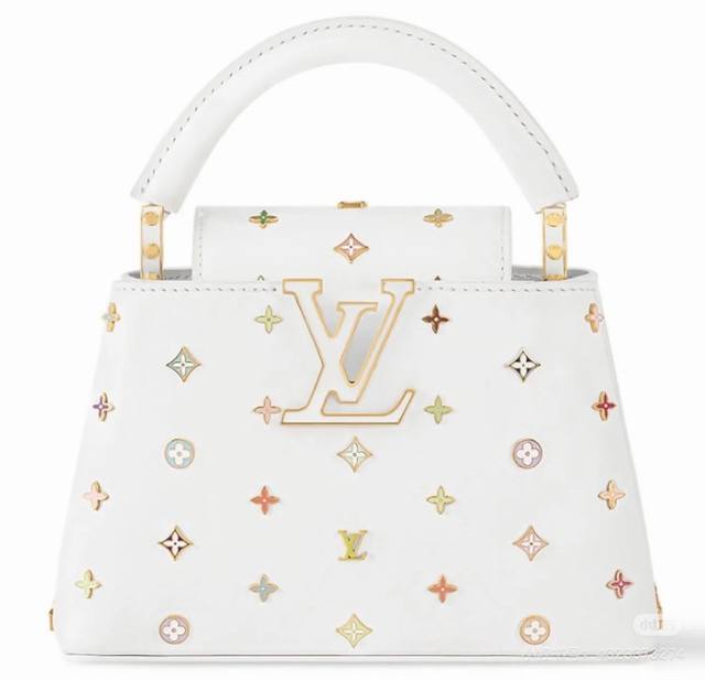 新款预定 M14165特级原厂 动态163 本款Capucines 手袋出自路易威登X 村上隆再版系列，选用 Taurillon 牛皮革妙趣演绎经典设计。Lv