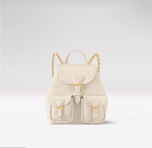 动态163M47072黑色 M47106奶白 M47074粉色 顶级原单本款 Backup 双肩包取材 Monogram Empreinte 牛皮革，低调铺陈