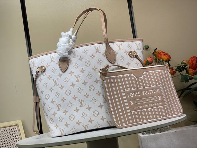 顶级原单复刻独家实拍 Sac Neverfull Inside Out Mm M25665 白花 沙丘 双面 这款可翻转的Neverfull Inside Ou
