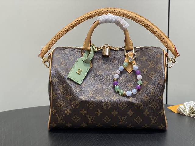 出厂价P 顶级原单 M15107老花绿色 Speedy枕头包 当季新款 Speedy Soft 30 Lucky 手袋 本款 Speedy Soft 30 Lu