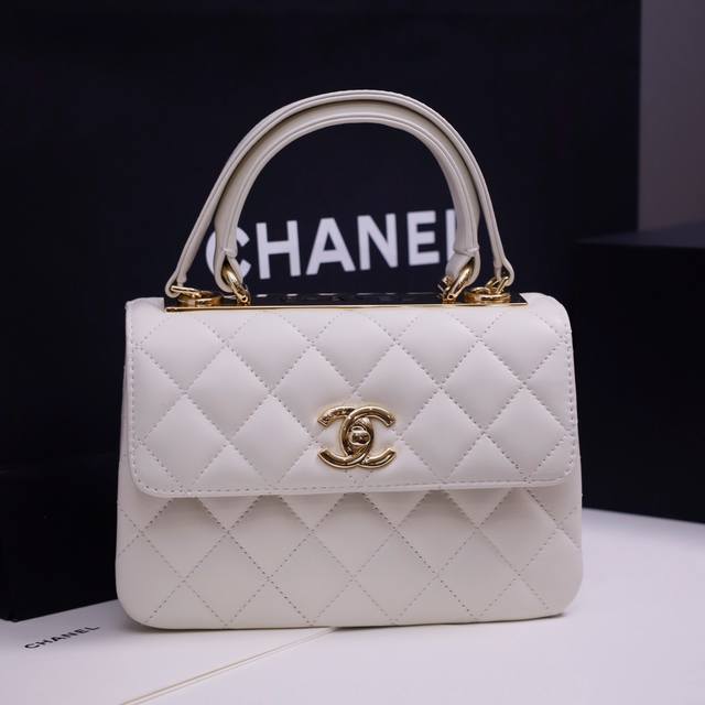 型号：4654白色浅金扣五金 尺寸：19.5*8*14.5Cm