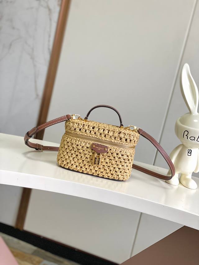 海原外单 独实家拍 半钢163芯片 Vanity Chain Pouch 手袋 M14303 编织 夏天 Vanity Chain Pouch 手袋加入度假系列