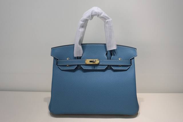 半手工全新特价 不退换 原价1690 现货 B 牛仔蓝金扣皮铂金30Cm半手蜡线缝制德国原装进口杜克普机车法国蜜蜡线现货实拍 Bk30 内里山羊皮