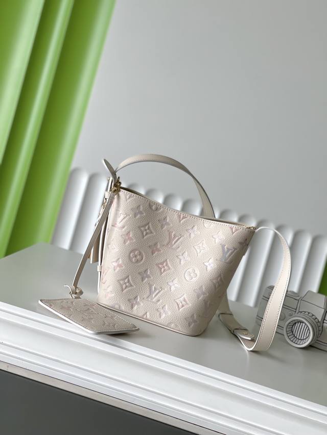 正品级 M25673 18×16×12All In Bb 全皮水桶包顶级原单 变码芯片