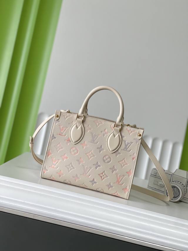 正品级 M25 25×19×11.5Onthego 全皮四方包顶级原单 变码芯片