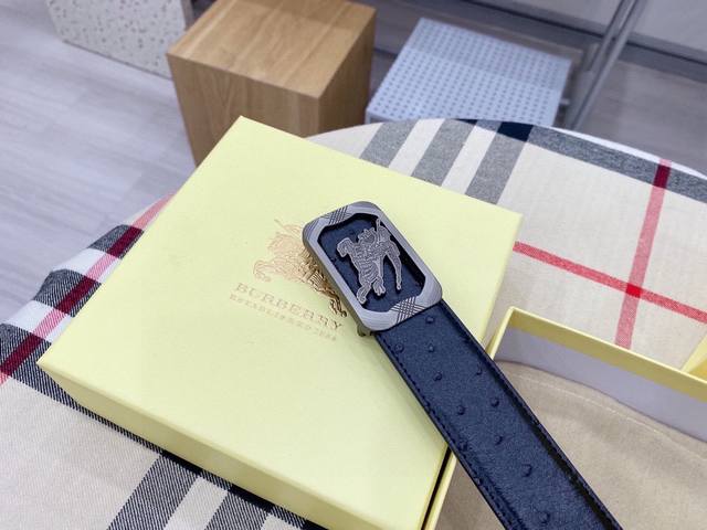 巴宝莉””亦为全球最大的高级时尚控股公司以传统手工设计和款式新颖誉满全球 随意搭配 展现不同风格随心驾驭[奸笑]宽度3.8厘米 附带原版包装