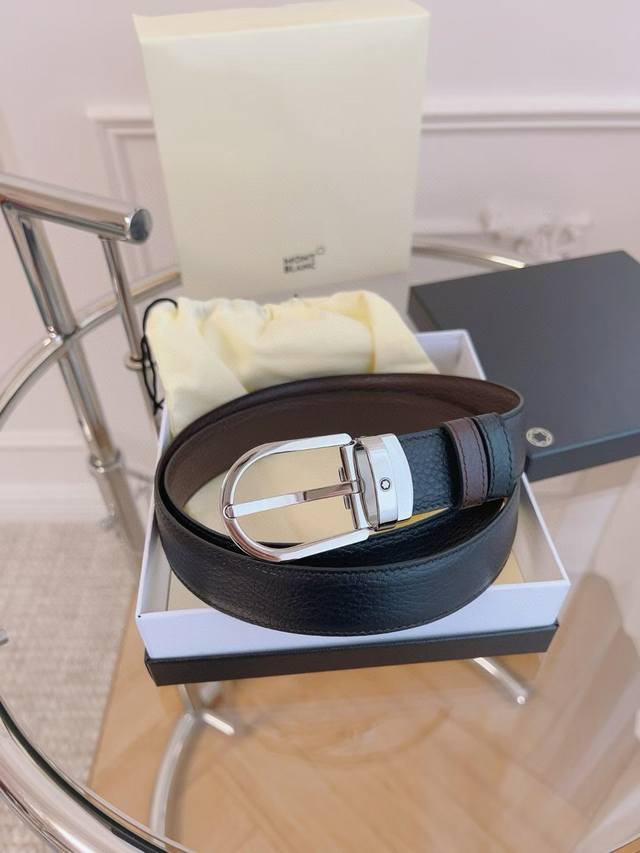 万宝龙 3.5厘米 原厂皮料.全钢五金、正品厂Ip电镀！原版搭配