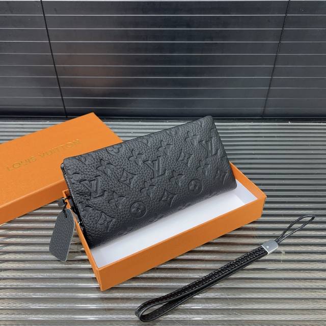 Louisvuitton 路易威登Lv 牛皮手拿包 多卡位钱包 手包 经典百搭 实物拍摄 配送防尘袋 礼盒 21 X 11Cm