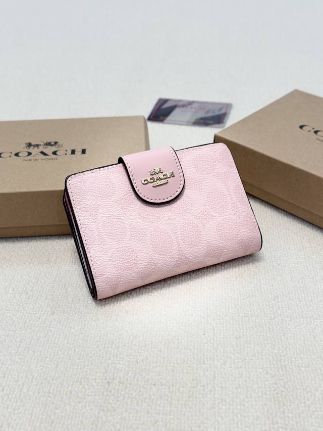 颜色 粉尺寸 15X10蔻驰专柜款原版牛皮专柜新宠做工精细内阁丰富有尽有低调奢华