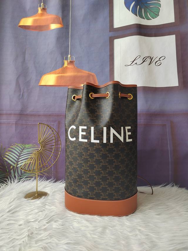 款号196889老花双肩包,Celine林允儿同款老花印花双肩水桶包,尺寸:40Cm-24Cm-17Cm 款号196889老花双肩包,Celine林允儿同款老花印花双肩水桶包,尺寸:40Cm-24Cm-17Cm