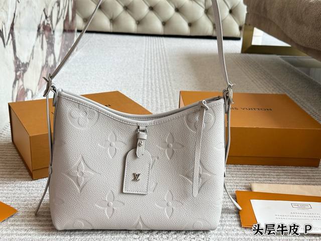 牛皮 配盒Size：29*22Cm 小 L家 大象灰 Carryall配置有子母袋和宽肩带L新色沙丘色！高级细节细节 .完美搜索Lv Carry 购物袋