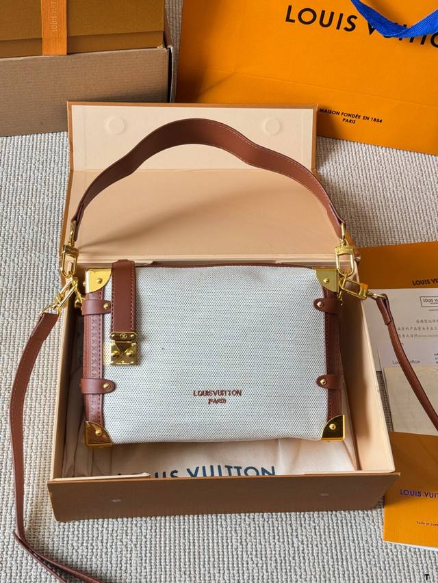 谷爱凌同款 秀款 小箱子 Lv Side Trunk 谷爱凌 盒子包 箱子包24新款！是软软的小箱子 很多精致的小细节在里面 大容量又实用又好凹造型 长短肩带随