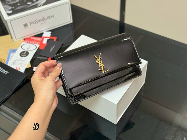 配折叠盒飞机盒Ysl圣罗兰Sunset日落包Sunset Bag陪你走遍天涯海角一起看日落 Ysl包包 尺寸:22.13Cm