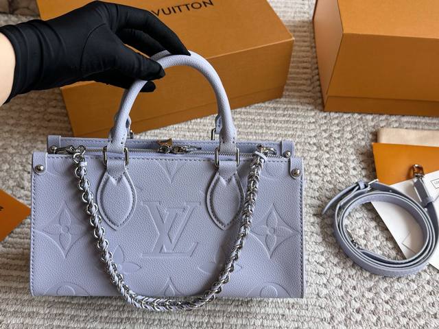 配盒 Size：25*13Cm万众期待的！L家 Onthego East West小个子姐妹看过来 灰紫色就是你的本命包