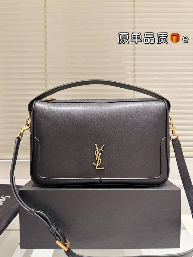 原单 折叠盒Ysl圣罗兰新品 手提包 牛皮质地时装 休闲 不挑衣服尺寸29.18
