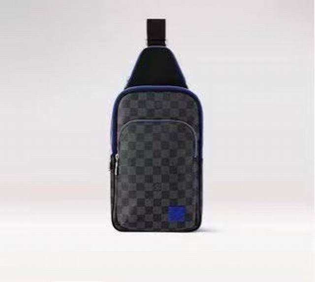 163C01 芯片 独家实拍N00086 M12734 M11702 顶级原单M46344黑花Avenue 单肩包 Damier Graphite帆布面料的Av