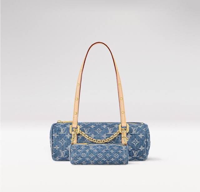 M46830 顶级原单 本款 Papillon 手袋取材多重工艺制成的 Monogram Denim 帆布,与同款手袋的微缩版本相映成趣。棉纱织就 Monogr M46830 顶级原单 本款 Papillon 手袋取材多重工艺制成的 Monogram Denim 帆布,与同款手袋的微缩版本相映成趣。棉纱织就 Monogr