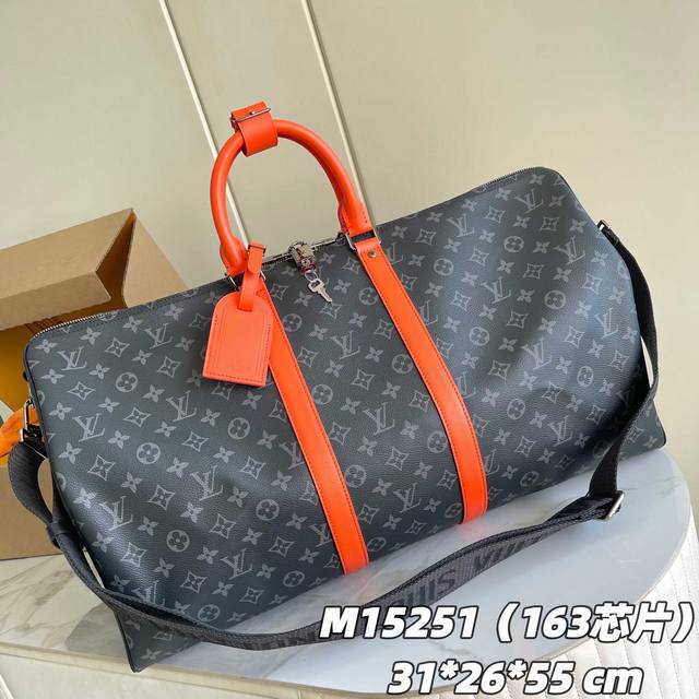 163C01芯片版 内部价P 55Cm 款号: M15251 橙色 原单加强版 独家实拍背景图 本款 Keepall BandoulièRe 55 旅行袋取材 163C01芯片版 内部价P 55Cm 款号: M15251 橙色 原单加强版 独家实拍背景图 本款 Keepall BandoulièRe 55 旅行袋取材