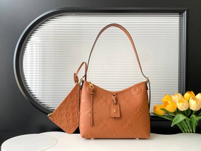 动态变码芯片 顶级原单加强版 M46288干邑棕 M11790 全皮购物袋系列 小号 Carryall 小号手袋 取材 Monogram 全皮压花皮革，成就都市