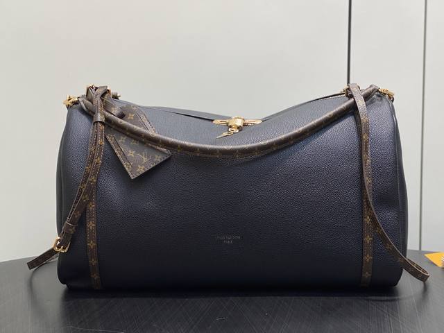 顶级原单 M26037黑色 全皮大号Speedy枕头包 当季新款 Express 大号手袋 Express Travel 大号手袋以柔软牛皮革和 Monogra