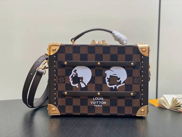 顶级原单 N40765啡格 箱子盒子包 当季新款 Sawagani Trunk 手袋 Sawagani Trunk 手袋取材 Damier Phriendshi