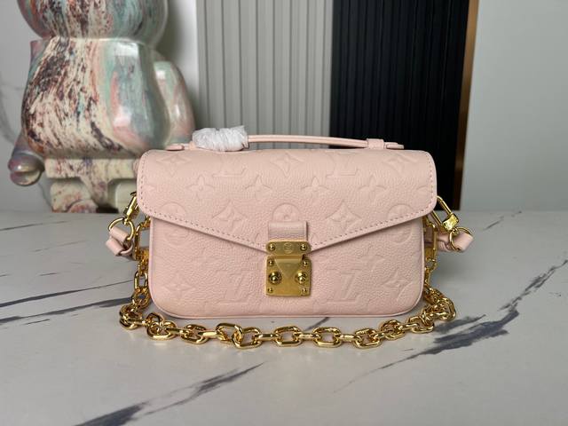 顶级原单 独家实拍 M46595粉色 M47045 全皮压花链条 差包系列 Pochette MéTis East West 手袋 M46279 M22942